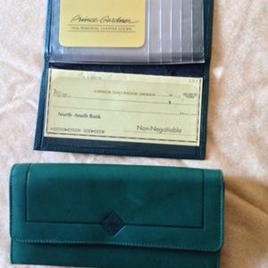 Hunter Green, Leather Wallet by Prince Garden